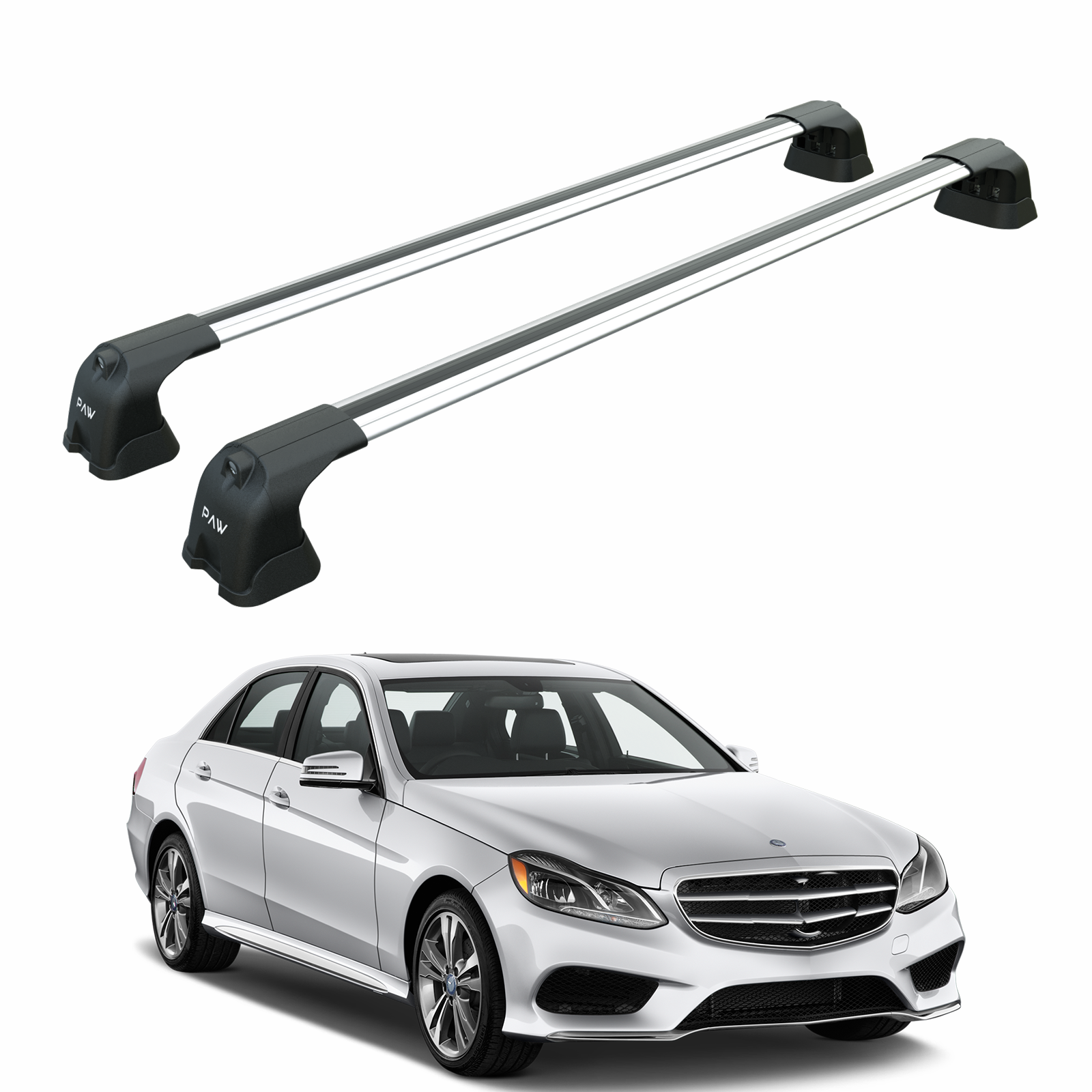 Mercedes E Sedan W212 2013-2017 Portbagaj Taşıyıcı Ara Atkı Aparatı Paw Pro 3 Gri