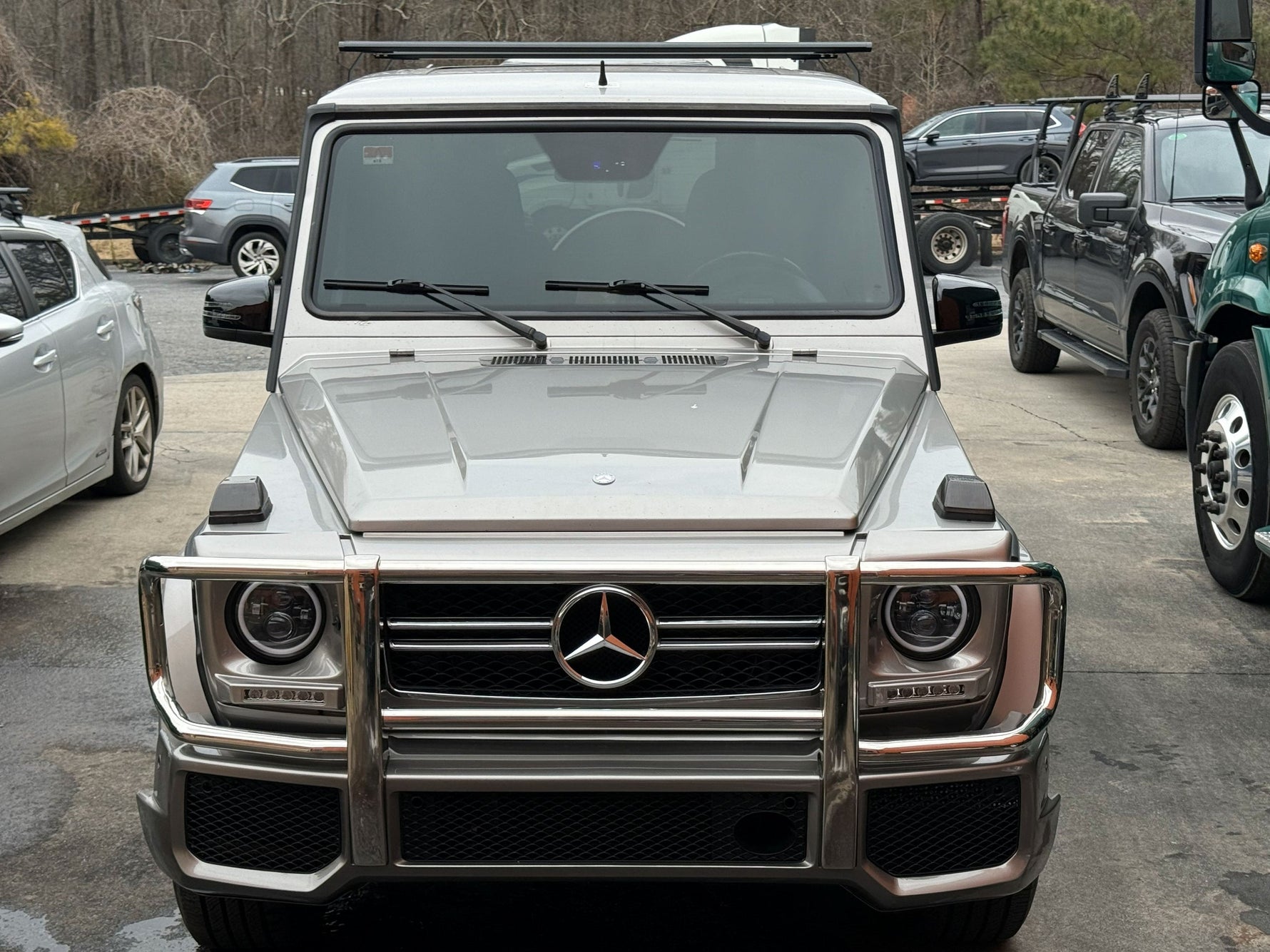 Mercedes G W463 1989-2018 Yagmur Oluklu Tavan Taşıyıcı Ara Atkısı Paw, Siyah