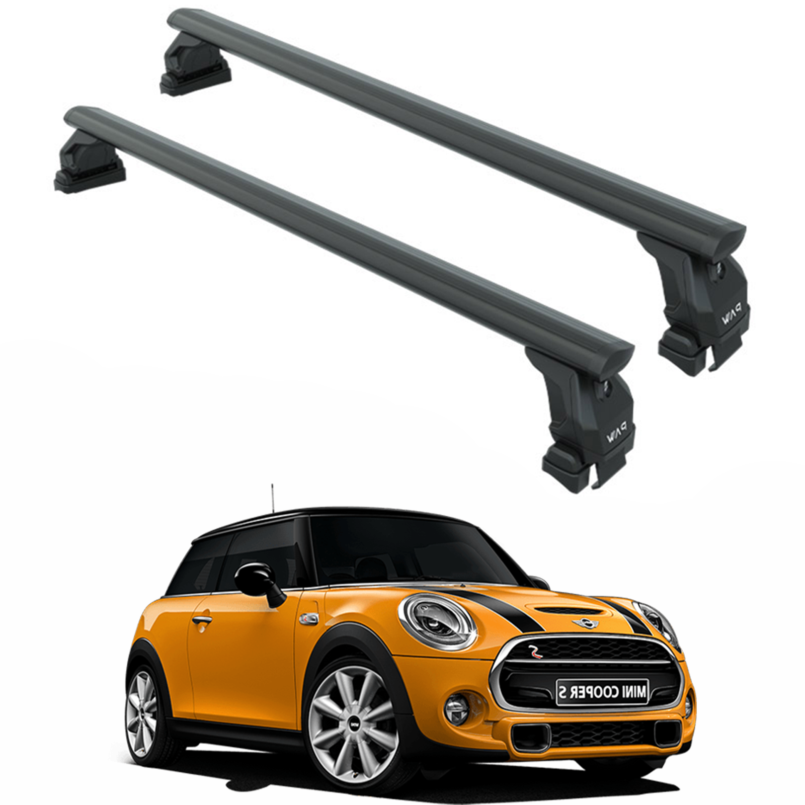 Mini Cooper R56 3dr (2007-2014) Tavan Portbagaj Taşıyıcı Ara Atkısı, Pro 4, Siyah