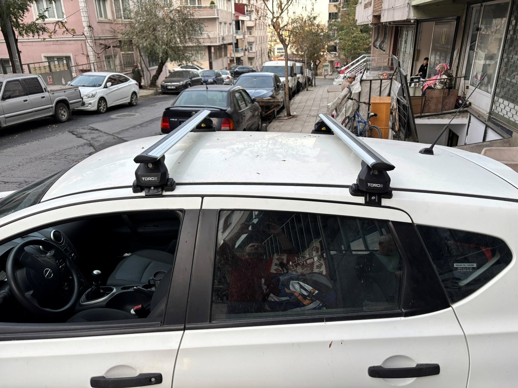 Nissan Qashqai J10 (2006-2013) Tavan Portbagaj Taşıyıcı Ara Atkısı, Toros Pro 4, Gri