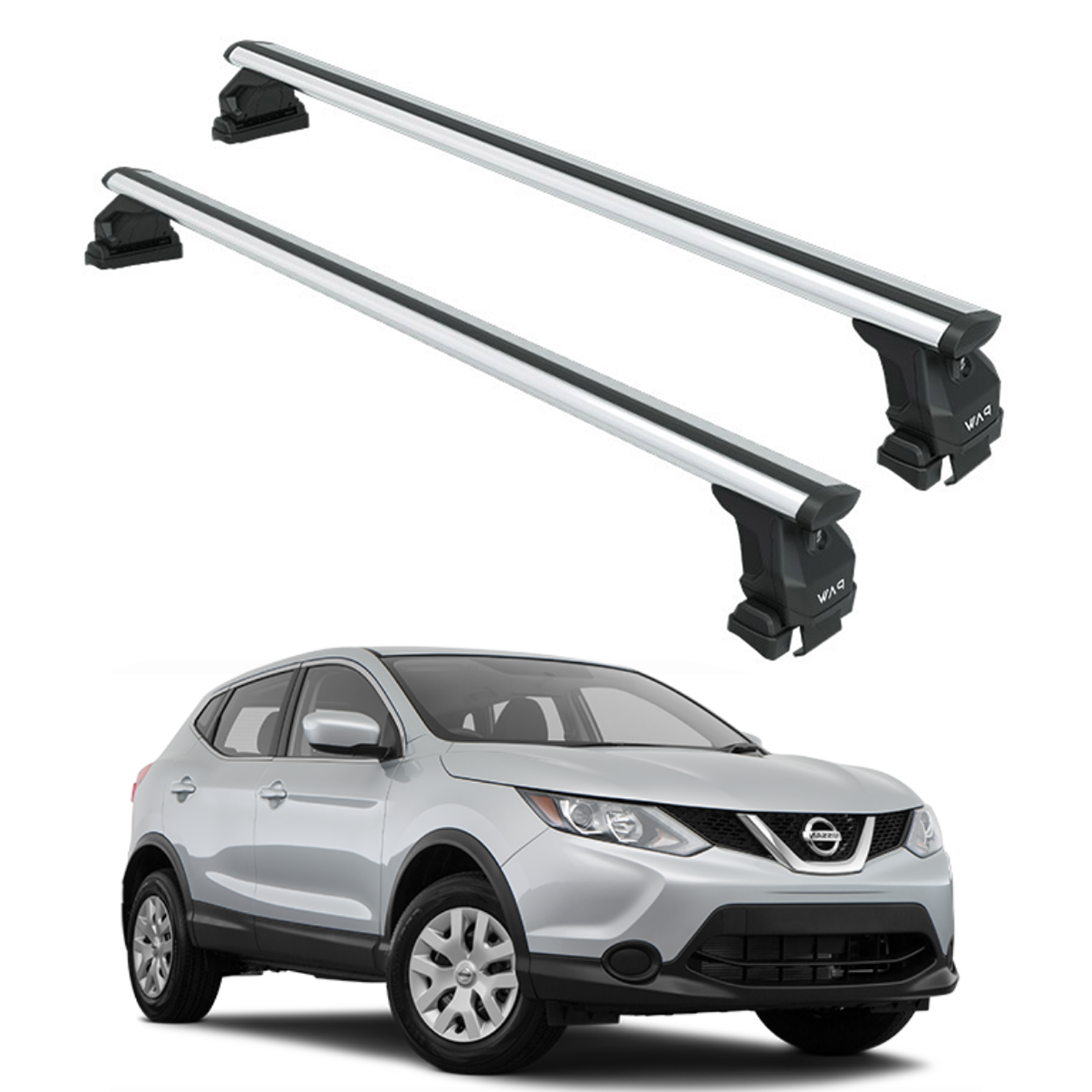 Nissan Qashqai J11 2013-2021 Oluksuz Üst Tavan Portbagaj Taşıyıcı Ara Atkısı Toros Serisi Pro 4 Gri