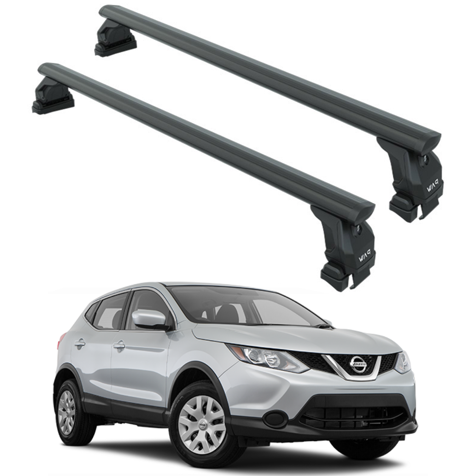 Nissan Qashqai J11 2013-2021 Oluksuz Üst Tavan Portbagaj Taşıyıcı Ara Atkısı Toros Serisi Pro 4 Siyah