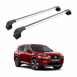 Nissan X-Trail T33 için Portbagaj Taşıyıcı Paw Pro 2 Alüminyum Tavan Bar Gri