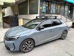 Opel Corsa F 2019-2025 Oluksuz Üst Tavan Portbagaj Taşıyıcı Ara Atkısı Toros Serisi Pro 4 Gri