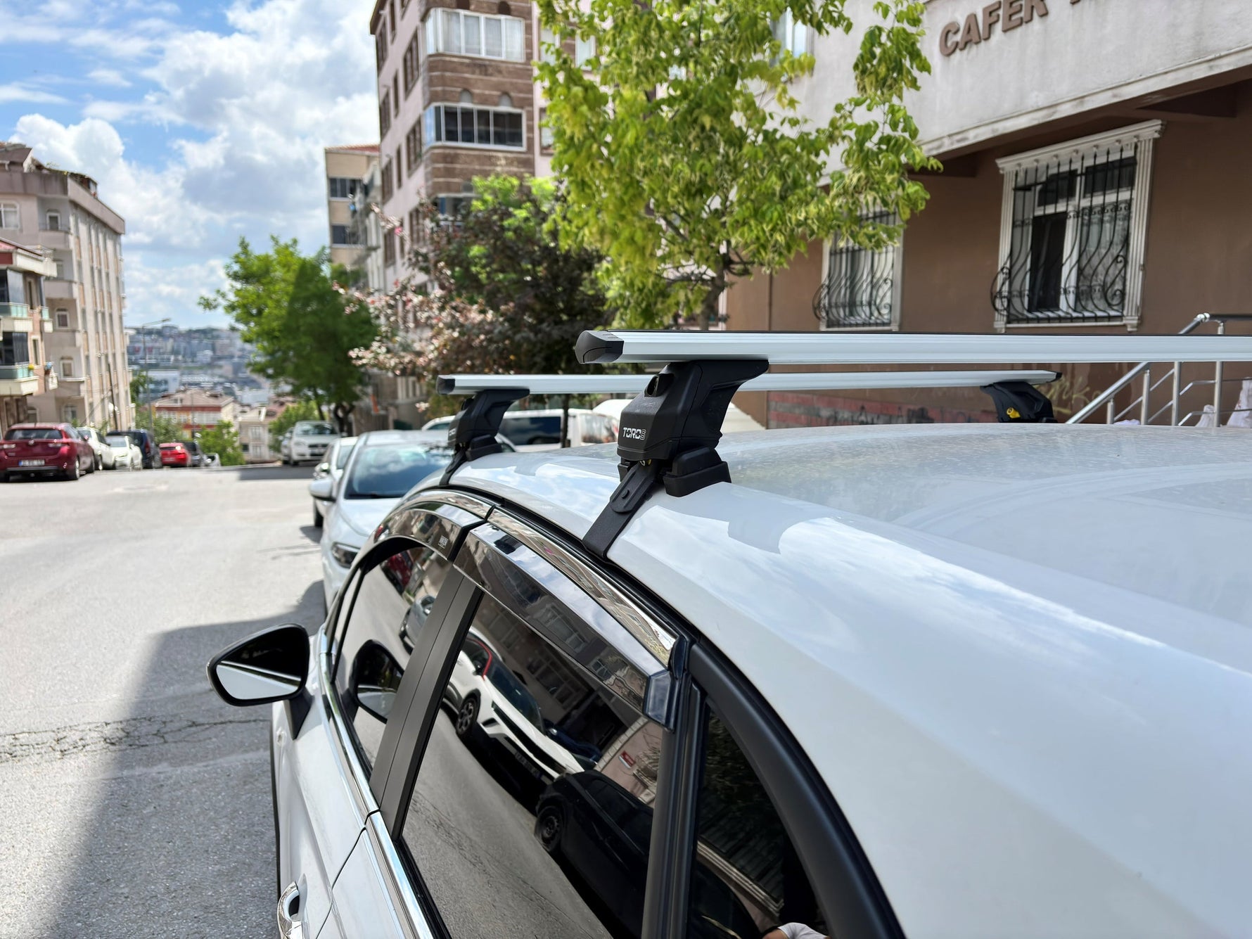 Opel Crossland 2019-2025 Oluksuz Üst Tavan Portbagaj Taşıyıcı Ara Atkısı Toros Serisi Pro 4 Gri