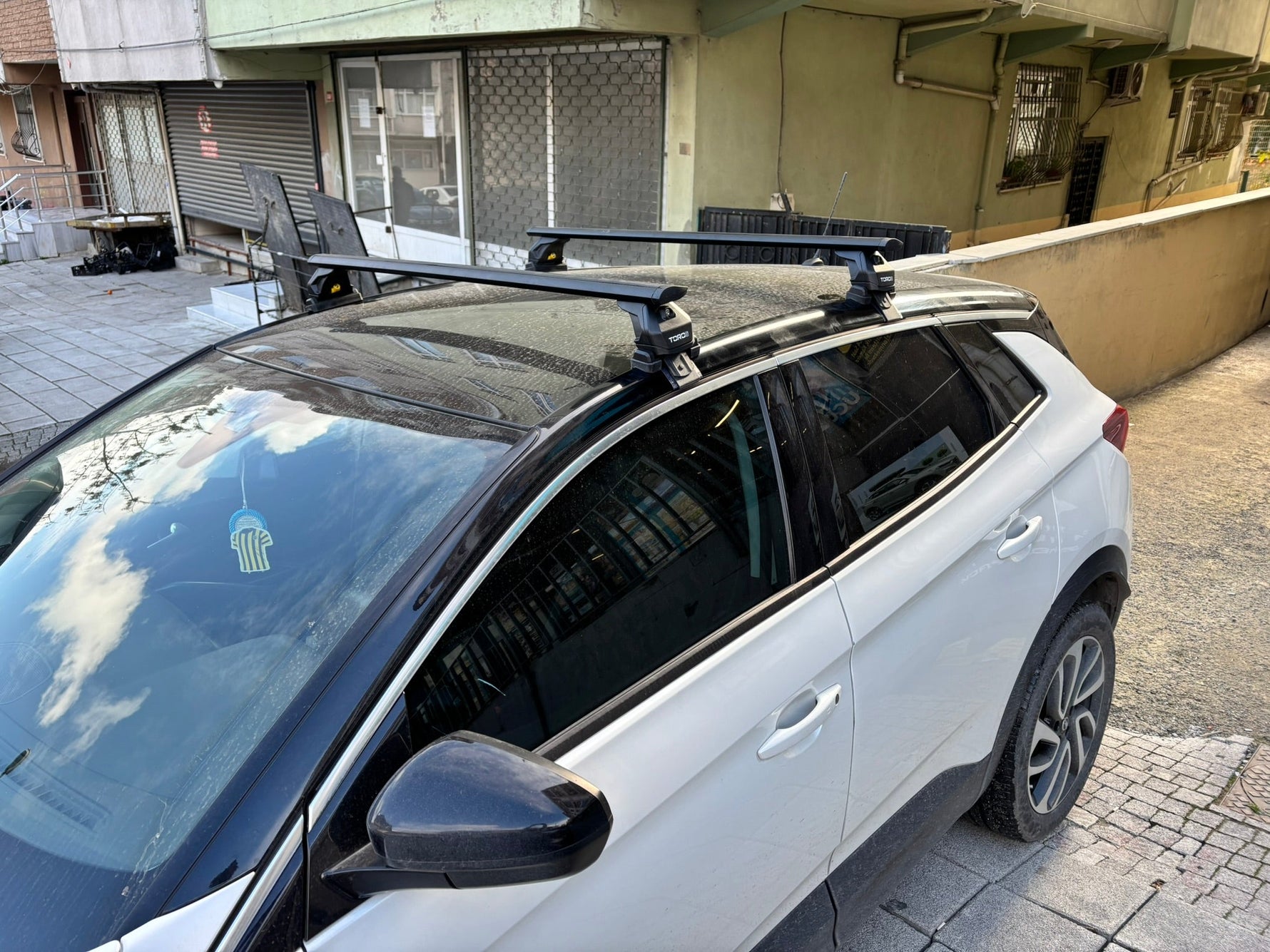 Opel Grandland X Tavan Portbagaj Taşıyıcı Ara Atkısı Toros Pro 4, Siyah