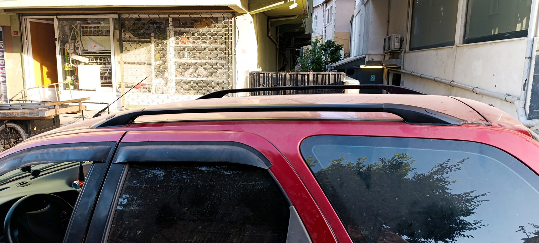 Fiat Palio Weekend 1997-2000 Araç Üstü Alüminyum Tavan Yan Rayları Plus Serisi - Gri