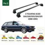 Bmw 3 Touring E30 1988-1993 Ara Atkı Portbagaj Taşıyıcı Aparatı Paw Pro 3 - Siyah