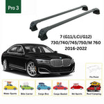 Paw BMW 7 Serisi G11/G12 LCI (2016-2022) Ara Atkı Portbagaj Taşıyıcı Pro 3 Siyah