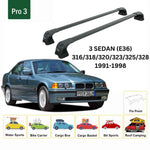 Bmw 3 Serisi Sedan E36 (1991-1998) Ara Atkı Portbagaj Taşıyıcı - Paw Pro 3 Siyah