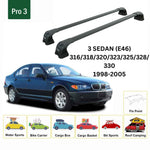 Paw BMW 3 Serisi Sedan E46 (1998-2005) Ara Atkı Portbagaj Taşıyıcı Pro 3 Siyah
