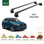 Paw Mazda CX-5 (KE) 2011-2017 Ara Atkı Portbagaj Taşıyıcı - Pro 3 Siyah