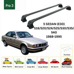 Paw BMW 5 Serisi Sedan E34 (1988-1995) Ara Atkı Portbagaj Taşıyıcı Pro 3 Siyah