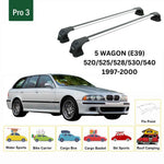 Paw BMW 5 Serisi Wagon E39 (1997-2000) Ara Atkı Portbagaj Taşıyıcı Pro 3 Gri