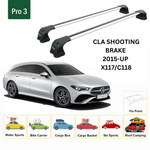 Paw Mercedes CLA Shooting Brake (X117) 2013-2019 Ara Atkı Portbagaj Taşıyıcı - Pro 3 Gri