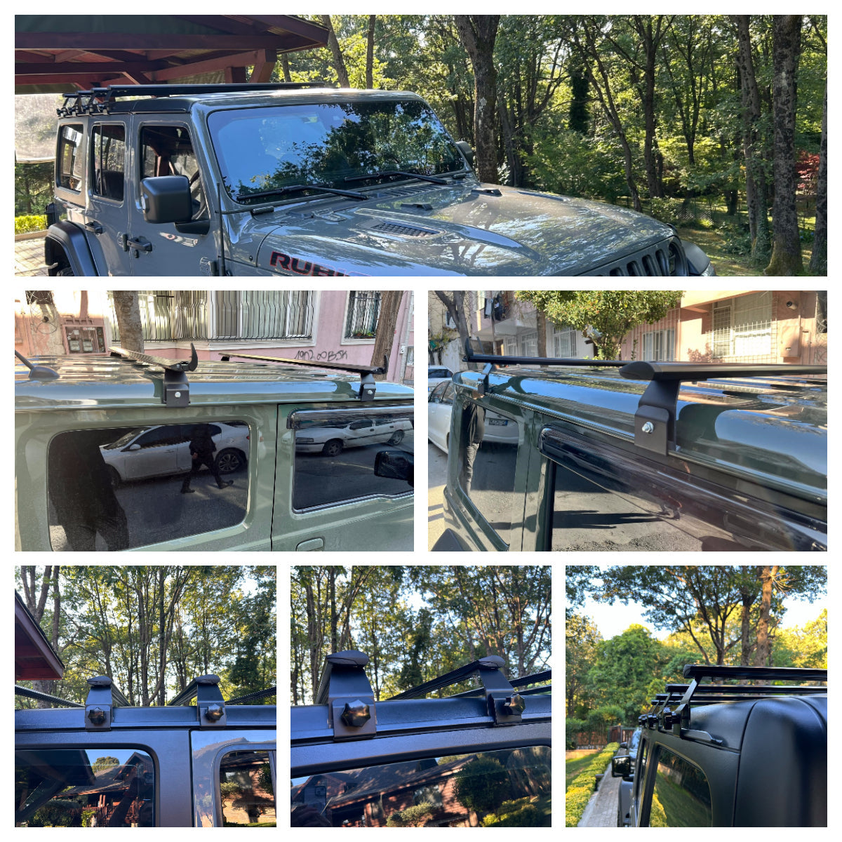 Land Rover Range Rover Classic 1970-1994 Yagmur Oluklu Üst Tavan Taşıyıcı Ara Atkısı Paw Gri