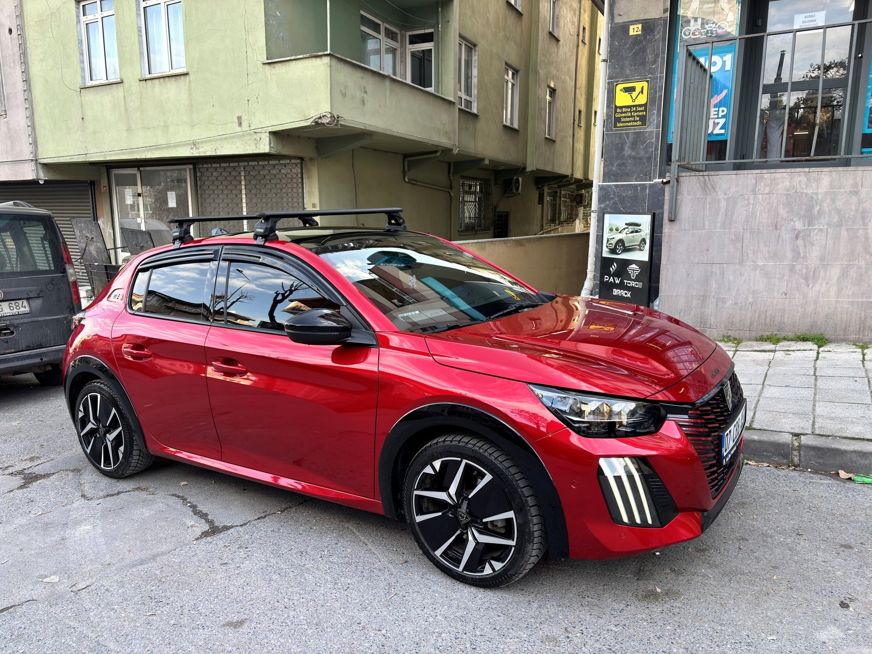 Peugeot 208 (2012-2019) Portbagaj Taşıyıcı Ara Atkısı Toros Pro 4, Gri