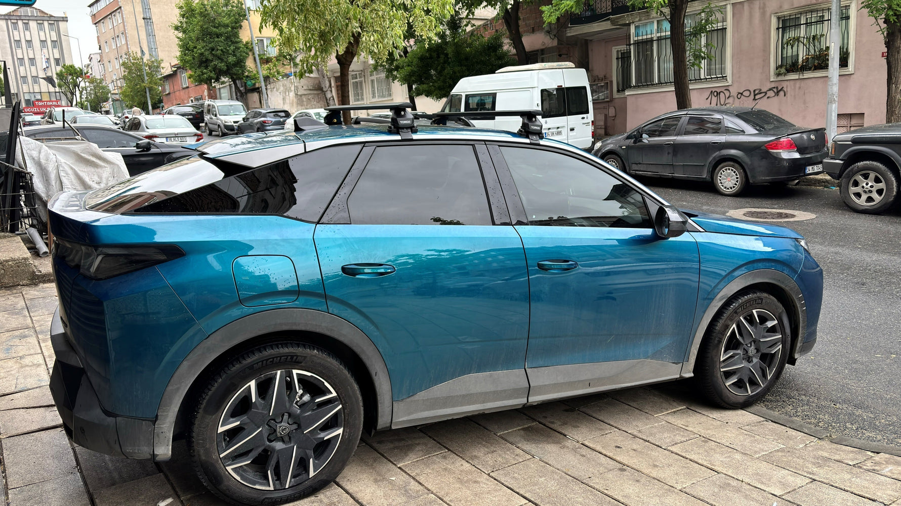 Peugeot 3008 Tavan Portbagaj Taşıyıcı Ara Atkısı, TorosPro 4, Siyah