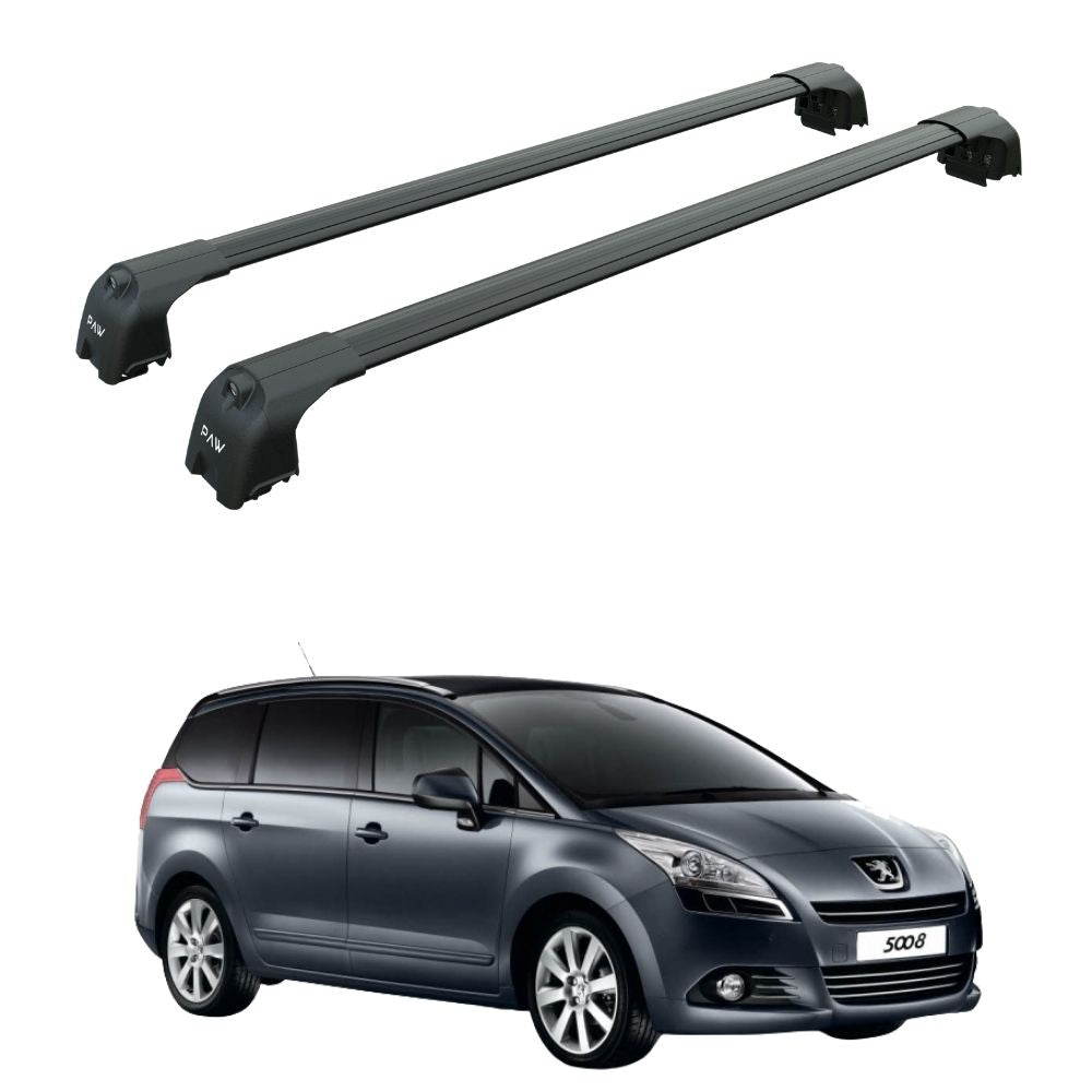 Peugeot 5008 (2010-2017) Ara Atkısı Tavan Taşıyıcı Sistemi - Paw Pro 2 Siyah