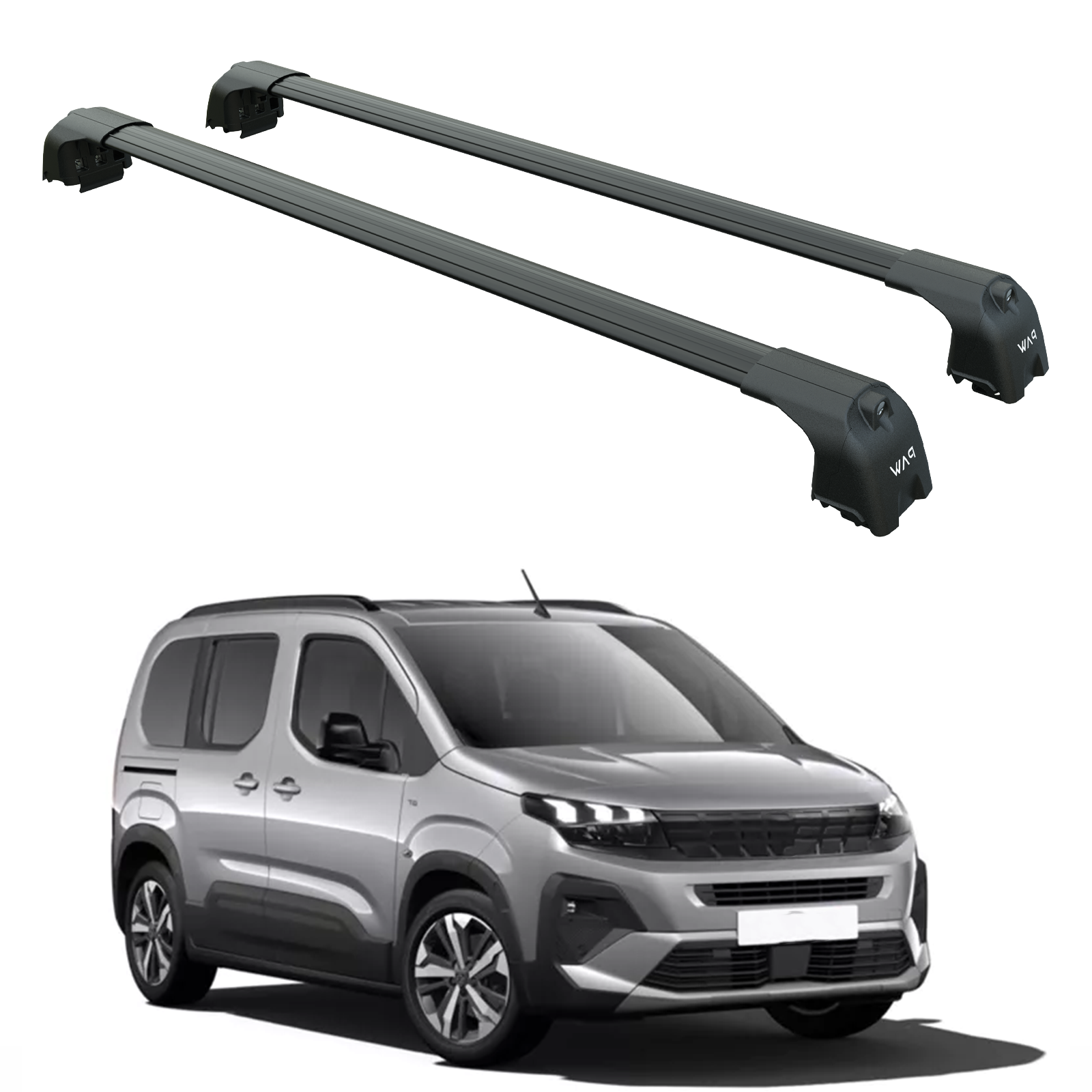 Peugeot Rifter 2023-2025 Portbagaj Taşıyıcı Ara Atkisi - Ara Çubuk Paw Pro 2 Siyah