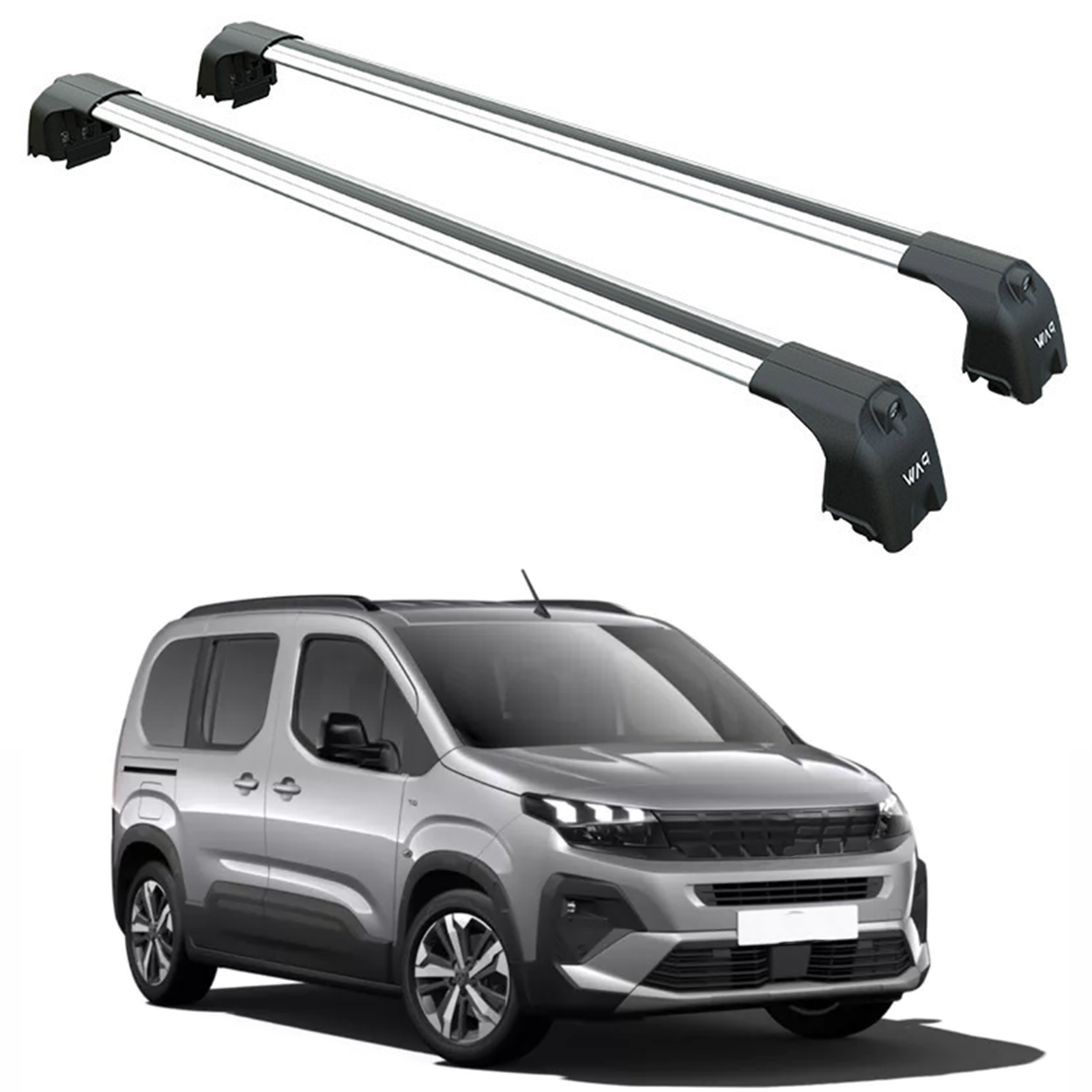 Peugeot Rifter 2023-2025 Portbagaj Taşıyıcı Ara Atkisi - Ara Çubuk Paw Pro 2 Gri