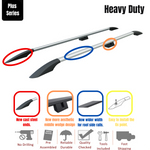 Mercedes Vito W639 Mwb 2003-2014 Araç Üstü Alüminyum Tavan Yan Rayları Plus Serisi - Gri
