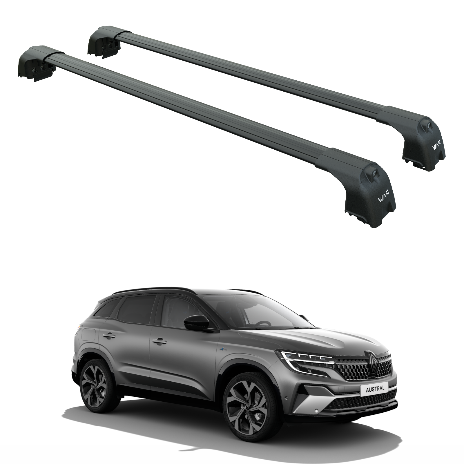 Renault Austral 2022-2025 Portbagaj Taşıyıcı Ara Atkisi - Ara Çubuk Paw Pro 2 Siyah
