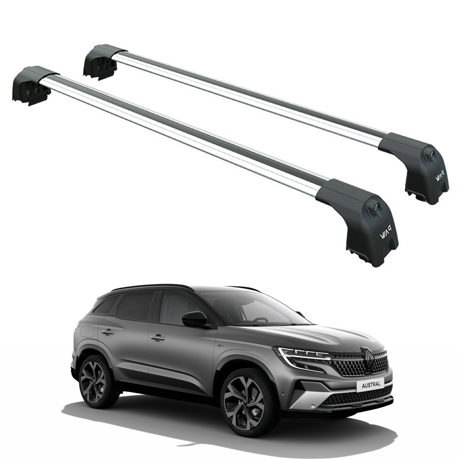 Renault Austral 2022-2025 Portbagaj Taşıyıcı Ara Atkisi - Ara Çubuk Paw Pro 2 Gri