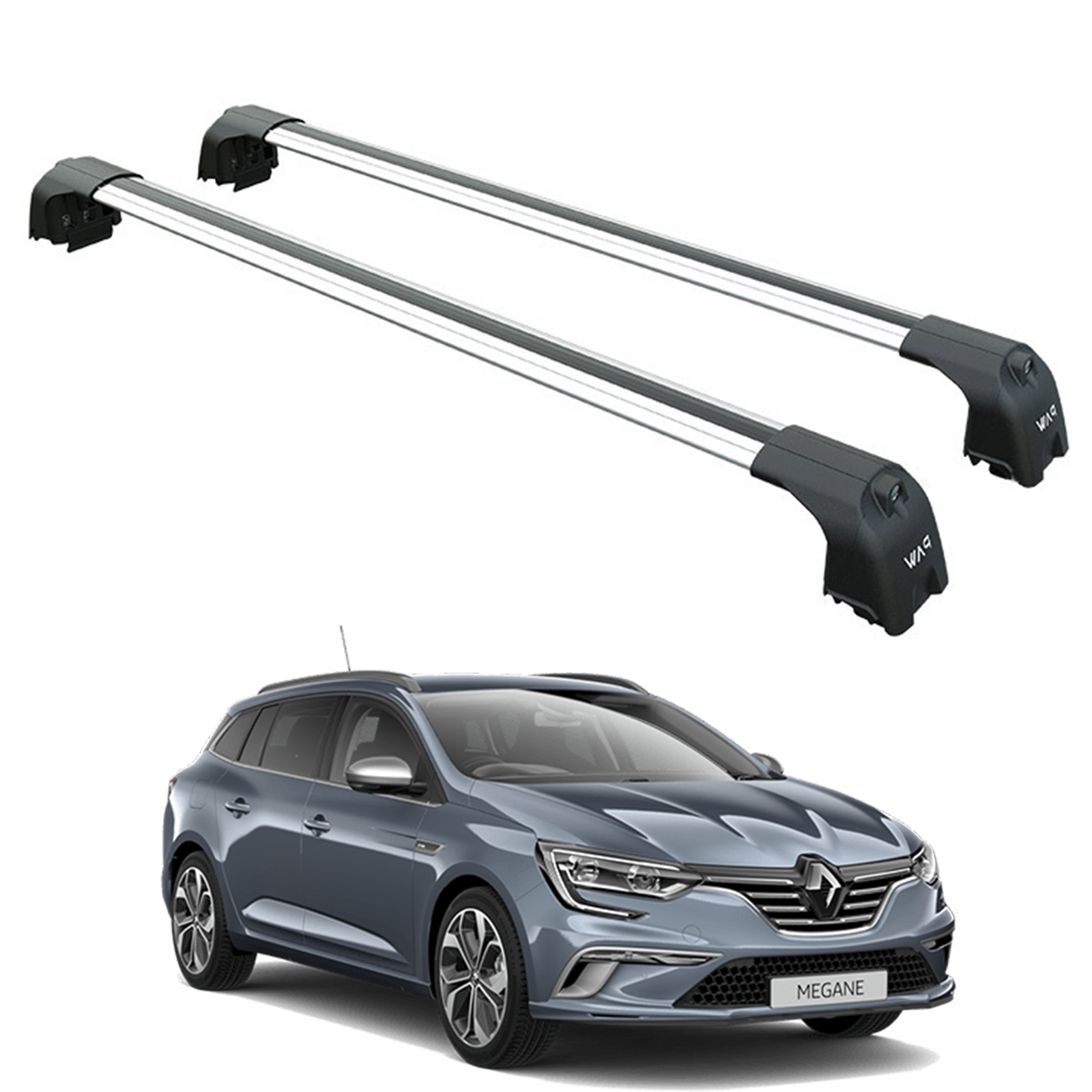 Renault Megane Sport Tourer 2017-2025 Portbagaj Taşıyıcı Ara Atkisi - Ara Çubuk Paw Pro 2 Gri