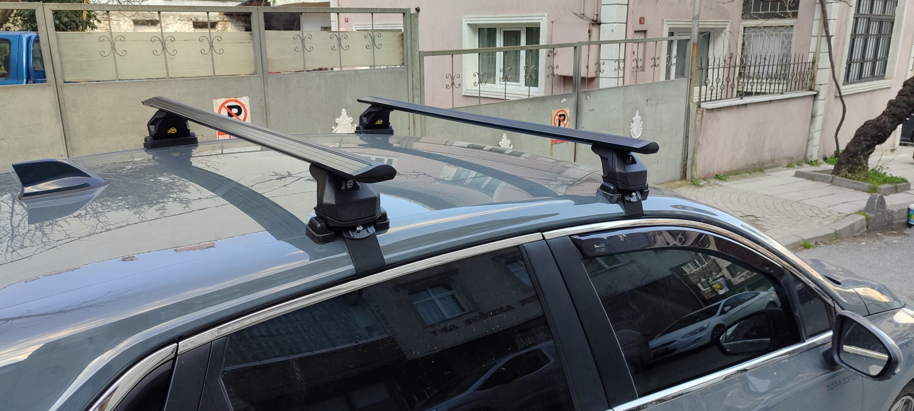 Renault Clio 5 2019-2025 Hatcback Oluksuz Üst Tavan Portbagaj Taşıyıcı Ara Atkısı Toros Serisi Pro 4 Siyah