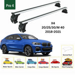 Bmw X4 2018-2021 Oluksuz Üst Tavan Portbagaj Taşıyıcı Ara Atkısı Toros Serisi Pro 4 Gri