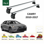 Toros Toyota Camry (2010-2017) Oluksuz Tavan Ara Atkı Portbagaj Taşıyıcı Pro 4 Gri