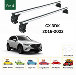 Mazda Cx 3 2016-2025 Oluksuz Üst Tavan Portbagaj Taşıyıcı Ara Atkısı Toros Serisi Pro 4 Gri