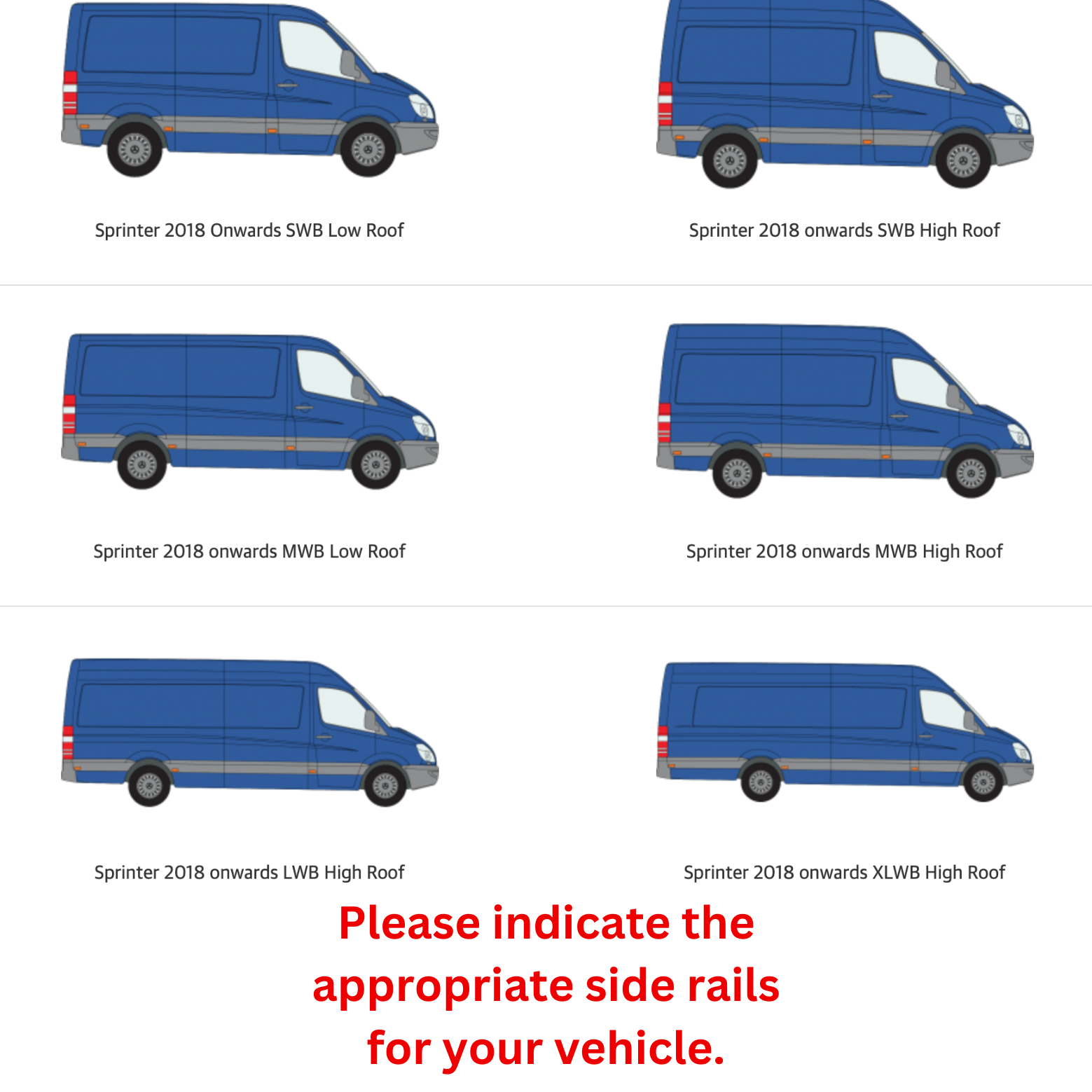 H1 Ladder Roof Rack 2018- On Sprinter Low Roof (144 WB) Roof Rack Siyah