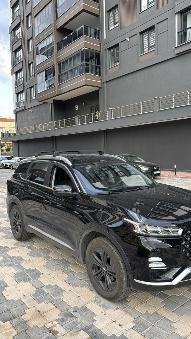 Chery Tiggo 7 Pro 2022-2025 Portbagaj Taşıyıcı Ara Atkisi - Ara Çubuk Paw Pro 2 Siyah