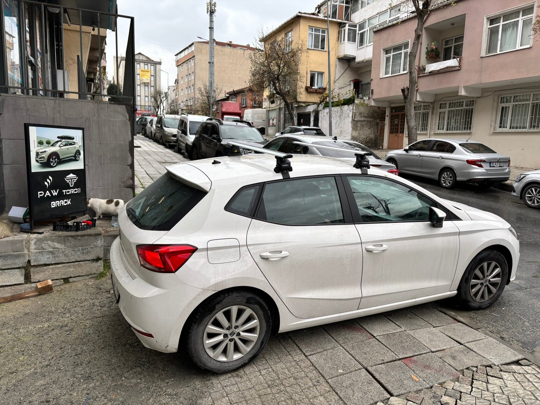 Seat Ibiza (2017-Sonrası) Portbagaj Taşıyıcı Ara Atkı Takımı - Toros Pro 4 - Gri