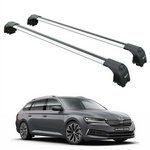 Skoda Superb Estate 2015-2024 Portbagaj Taşıyıcı Ara Atkisi - Ara Çubuk Paw Pro 2 Gri