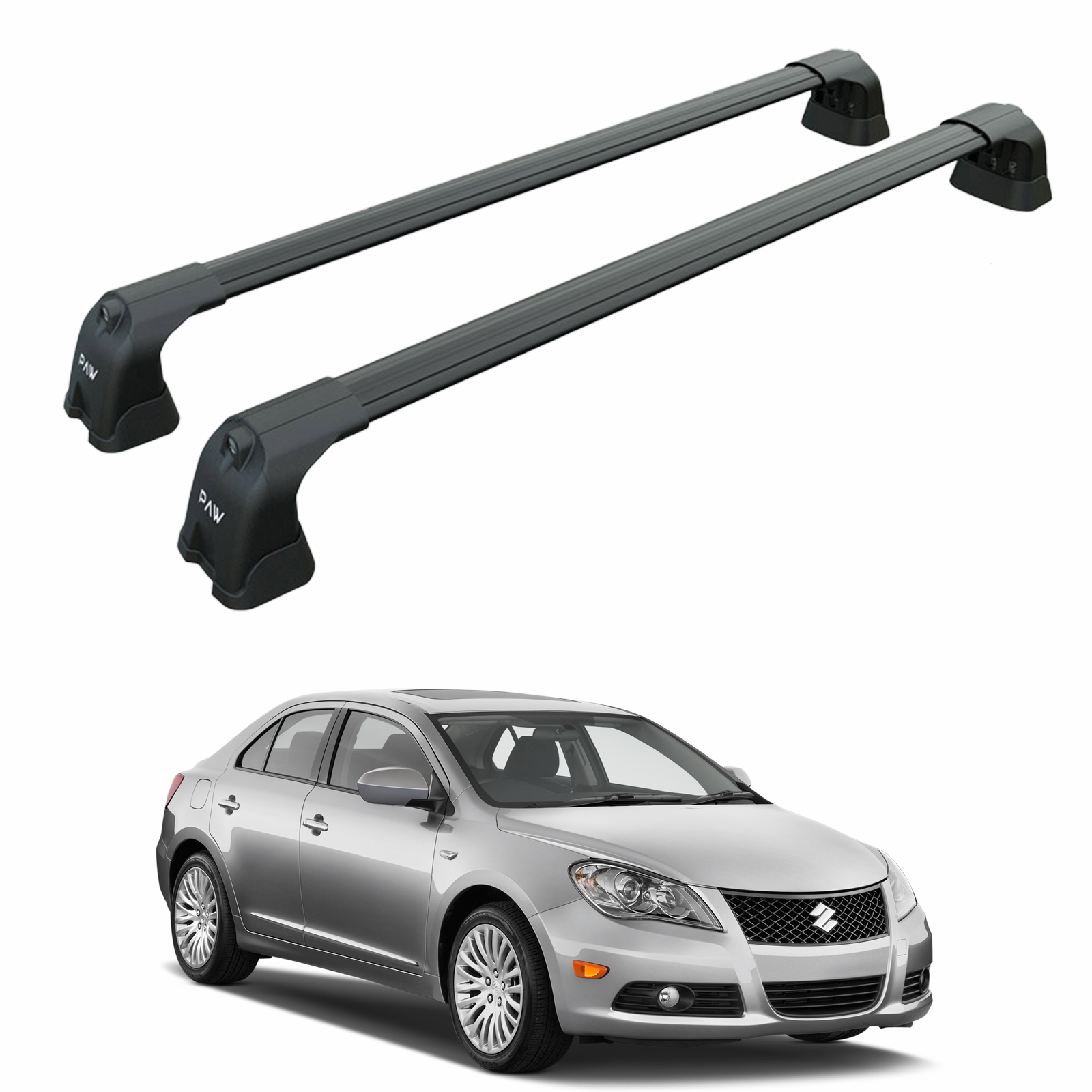 Suzuki Kizashi 2010-2013 Portbagaj Taşıyıcı Ara Atkı Aparatı Paw Pro 3 Siyah