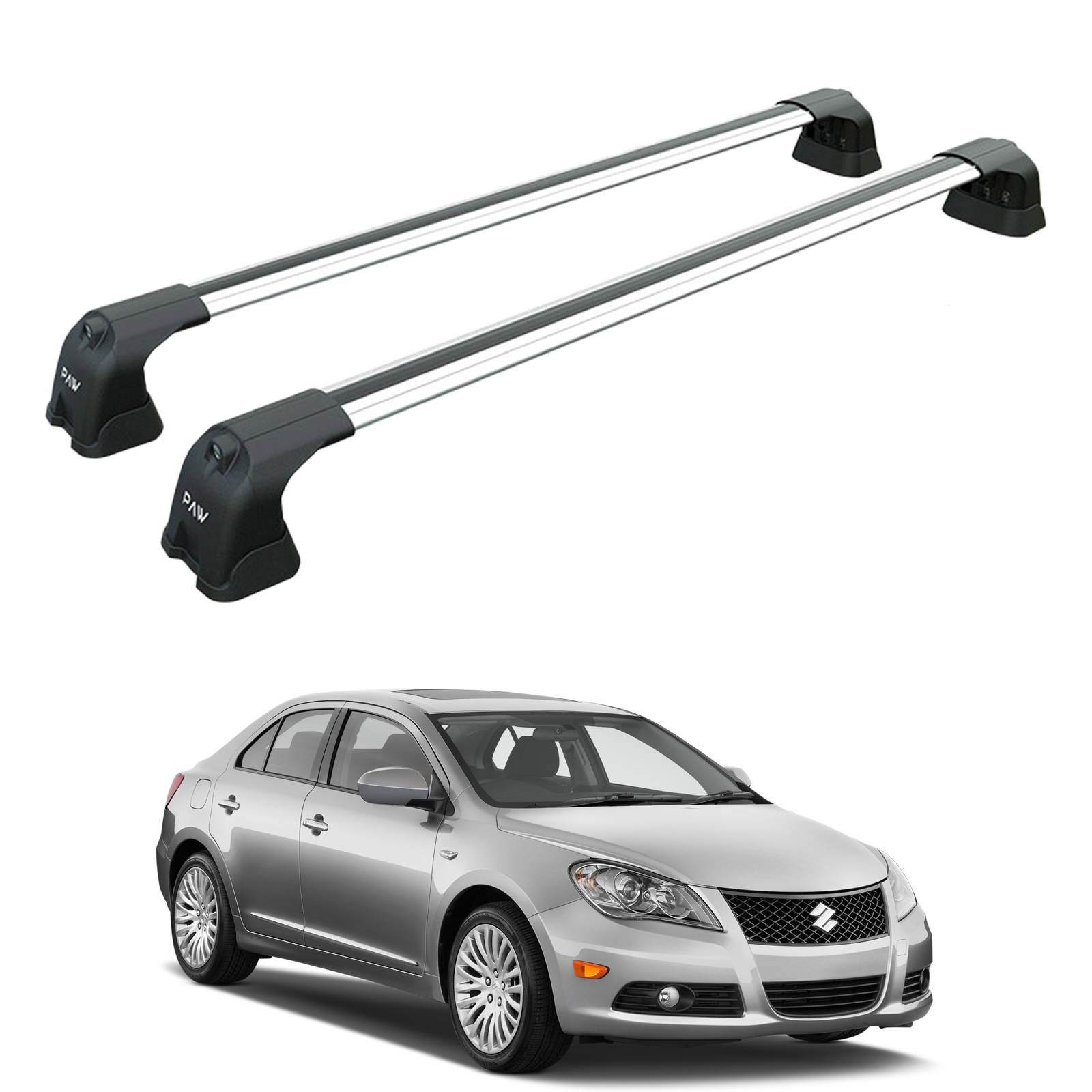 Suzuki Kizashi 2010-2013 Portbagaj Taşıyıcı Ara Atkı Aparatı Paw Pro 3 Gri