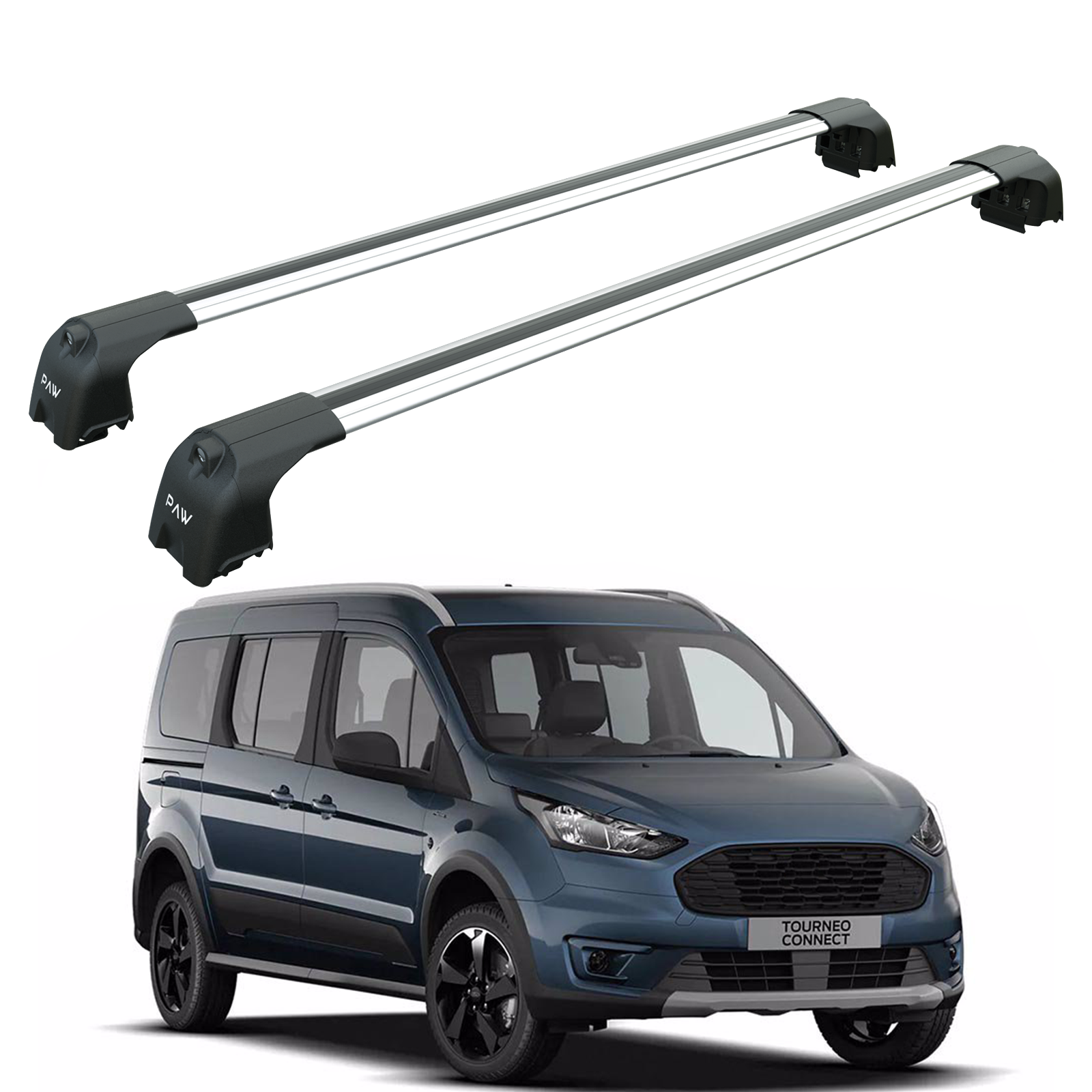 Ford Tourneo Connect 2014-2022 Portbagaj Taşıyıcı Ara Atkisi - Ara Çubuk Paw Pro 2 Gri