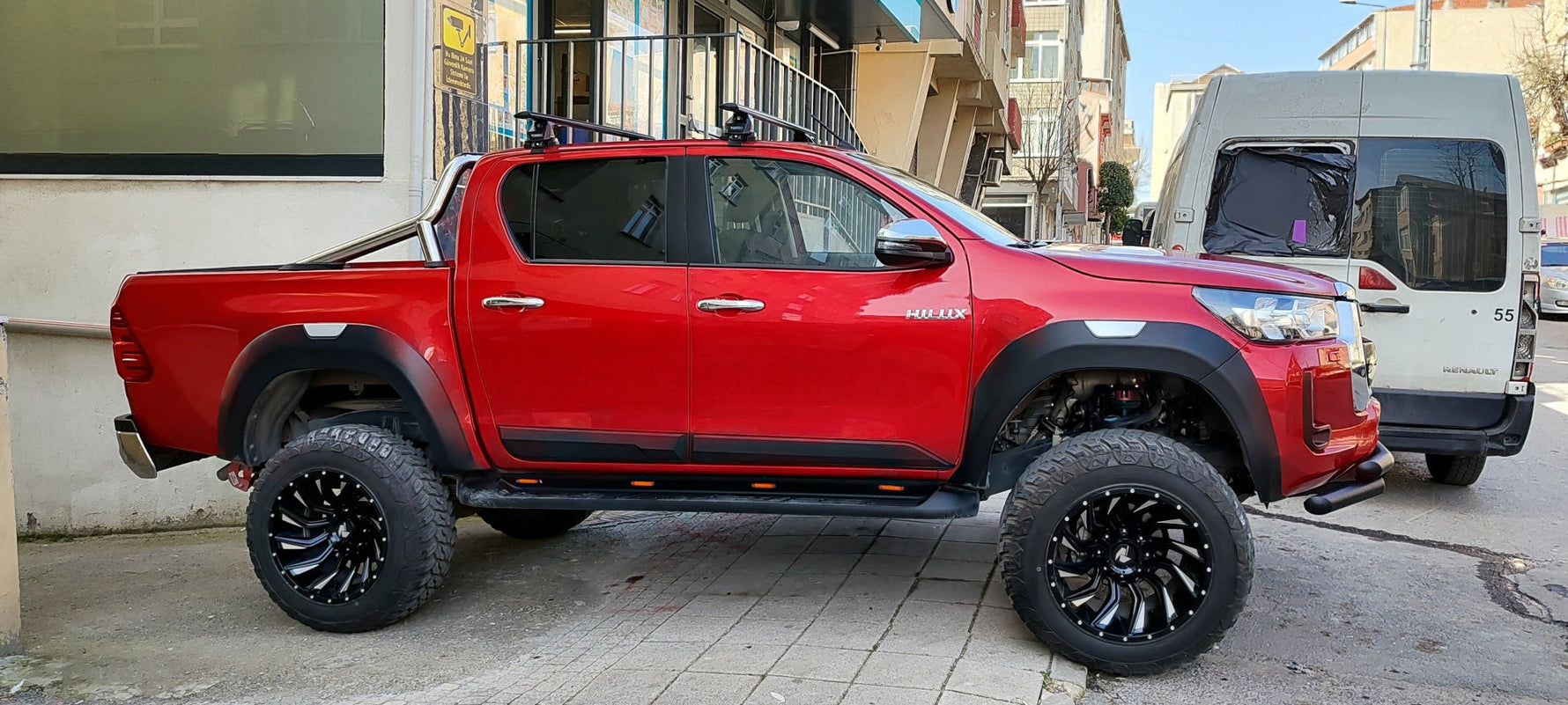 Isuzu D-Max 2020-2025 Oluksuz Üst Tavan Portbagaj Taşıyıcı Ara Atkısı Toros Serisi Pro 4 Gri