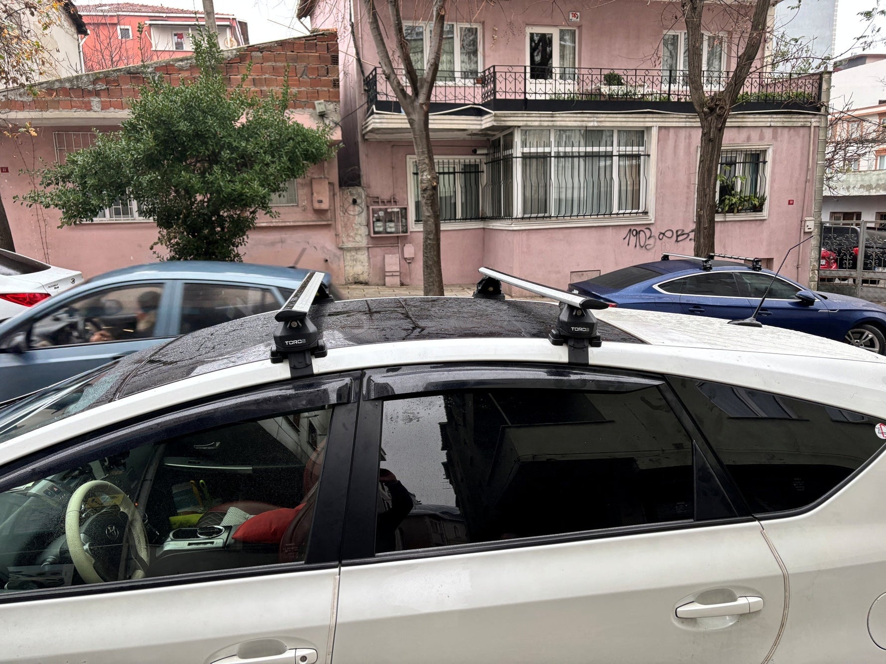 Toros Toyota Prius (2012-2019) Oluksuz Tavan Ara Atkı Portbagaj Taşıyıcı Pro 4 Gri