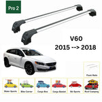 Volvo V60 Cross Country 2015-2018 Portbagaj Taşıyıcı Ara Atkisi - Ara Çubuk Paw Pro 2 Gri