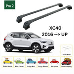 Volvo Xc40 2018-2025 Portbagaj Taşıyıcı Ara Atkisi - Ara Çubuk Paw Pro 2 Siyah