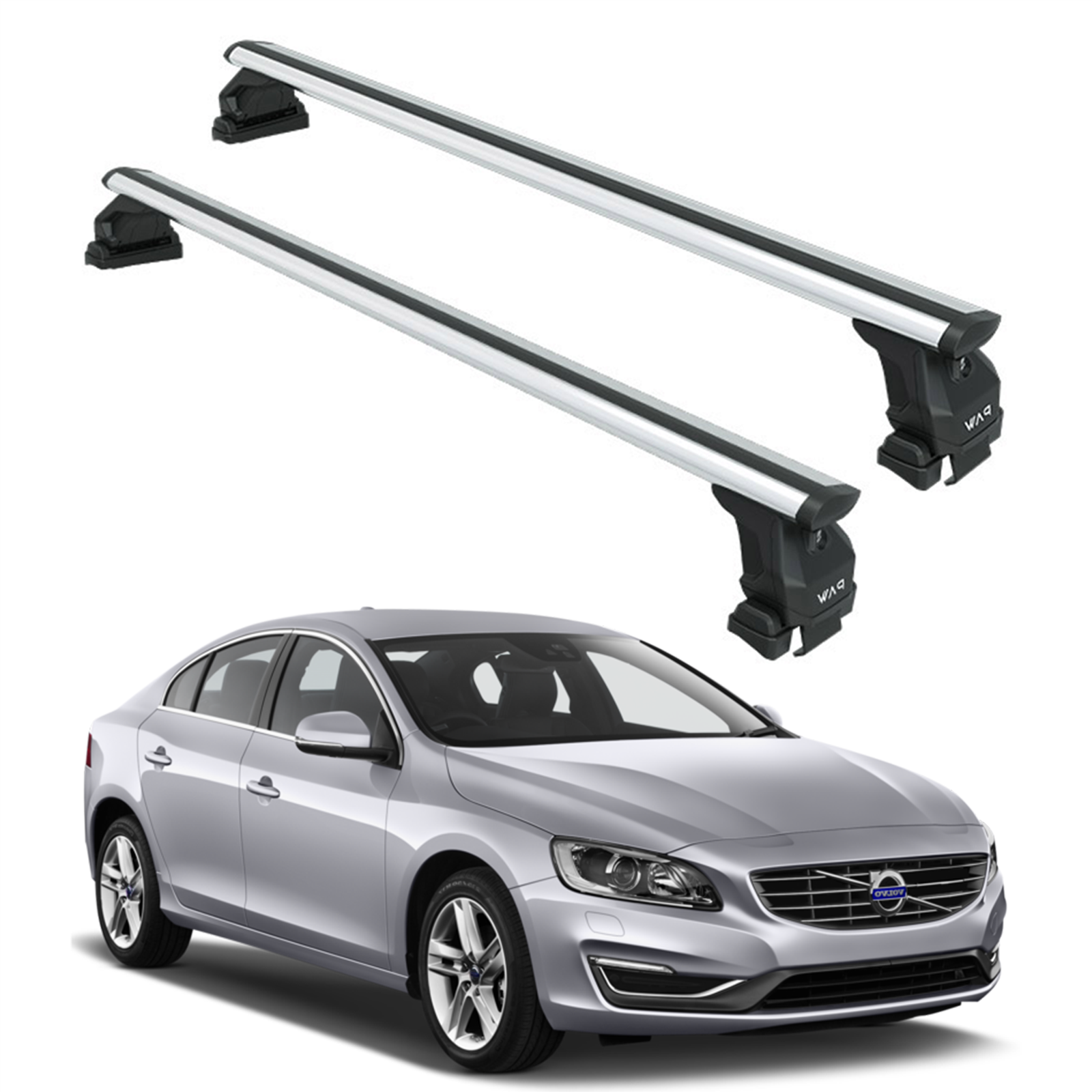 Volvo S60 2012-2018 Oluksuz Üst Tavan Portbagaj Taşıyıcı Ara Atkısı Toros Serisi Pro 4 Gri