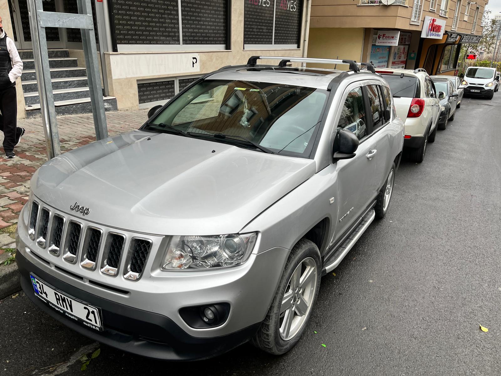 Jeep Compass 2011-2017 Portbagaj Taşıyıcı Ara Atkisi - Ara Çubuk Paw Pro 2 Gri