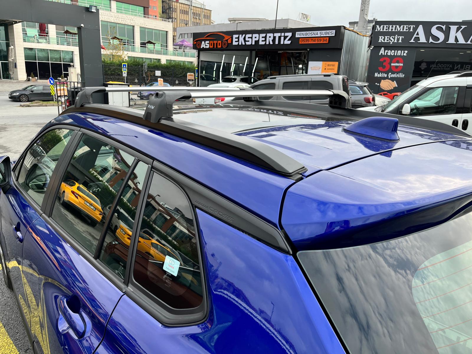 Toyota Corolla Cross Portbagaj Taşıyıcı Ara Atkisi - Ara Bar, Paw Pro 2, Siyah
