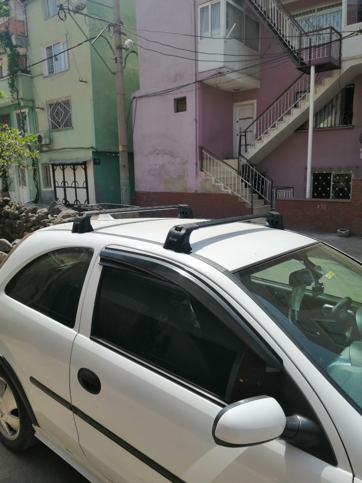 Opel Corsa C 2001-2007 Portbagaj Taşıyıcı Ara Atkı Aparatı Paw Pro 3 Gri