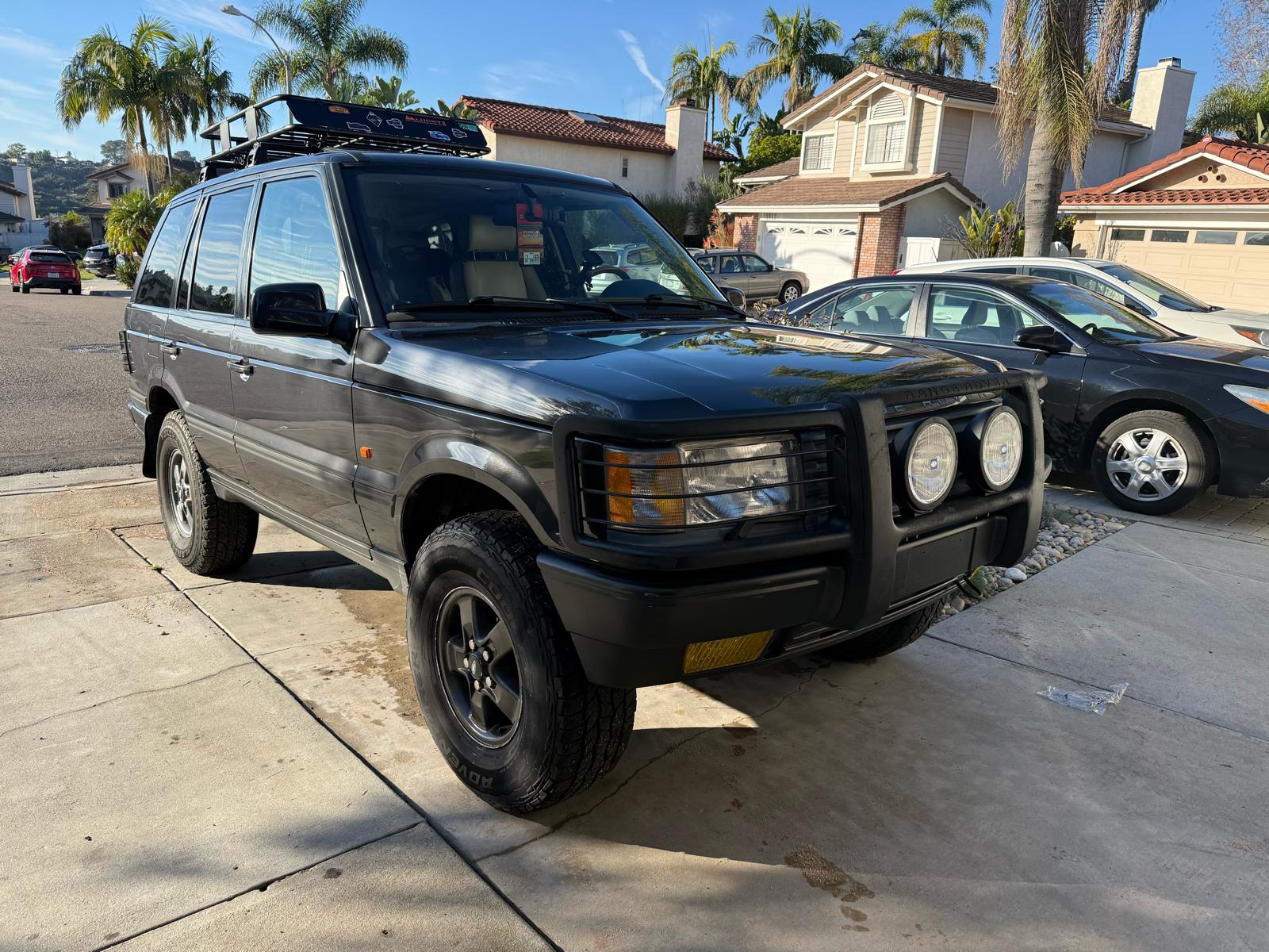 Paw Range Rover (P38A) 1994-2002 Ara Atkı Tavan Taşıyıcı Barlar - Pro 3 Siyah