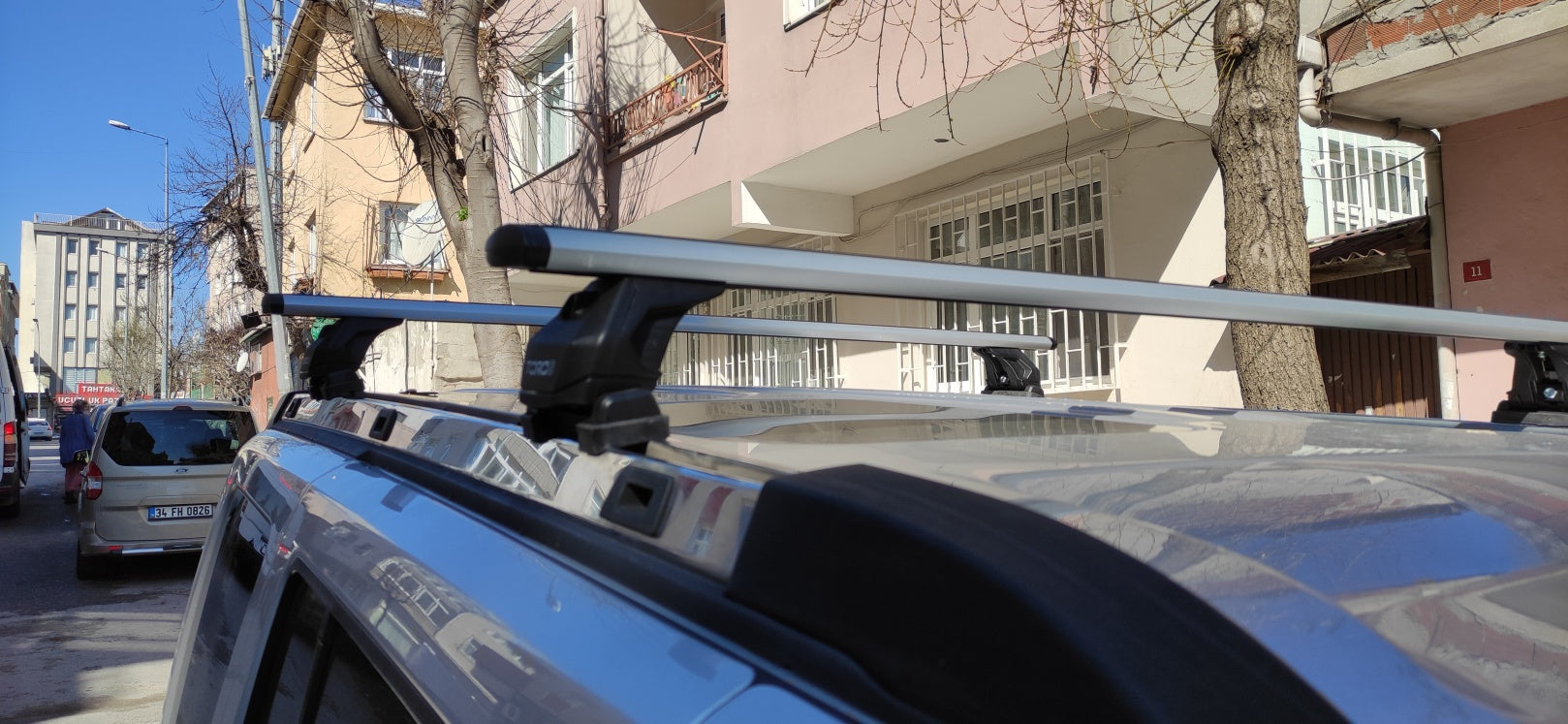 Jeep Commander XK 2006-2010 Tavan Taşıyıcı Ara Barlar Vidalı Montaj, Toros Fix Pro, Siyah